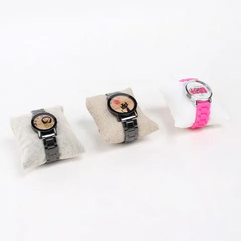 Fluwelen Horloge Sieraden Display Kussen Armband Bangle Houder Zacht Gewatteerd Kussen Voor Showcase Organizer Opslag