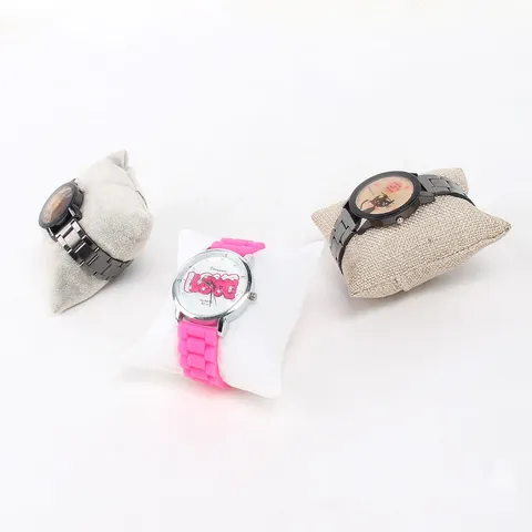 Fluwelen Horloge Sieraden Display Kussen Armband Bangle Houder Zacht Gewatteerd Kussen Voor Showcase Organizer Opslag