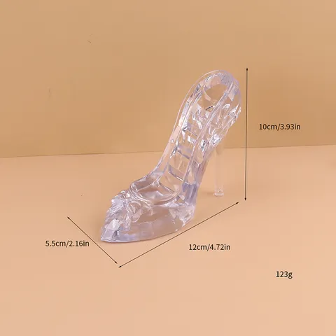 Creative High Heel Shoe Jewelry Display Stand PP Plastic Ring Earring Holder Storage Organizer Desktop Decoration Home Gift