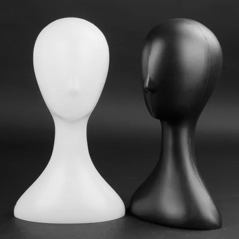 Plastic Mannequin Hoofd Model Voor Pruik Hoed Sjaal Sieraden Bril Display Stand Abstract Hoofd Fotografie Props Etalage Mannequin Hoofd