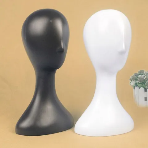 Plastic Mannequin Hoofd Model Voor Pruik Hoed Sjaal Sieraden Bril Display Stand Abstract Hoofd Fotografie Props Etalage Mannequin Hoofd