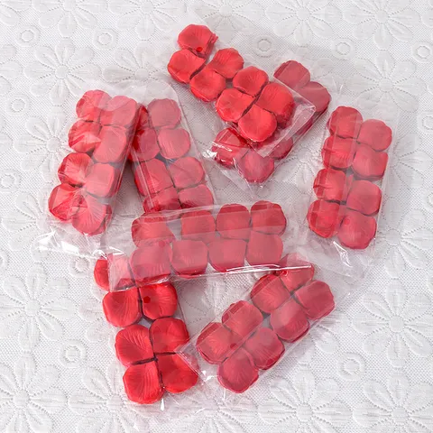 Artificial Rose Petals Silk Fabric Flower Confetti For Wedding Party Room Home Decoration Red And Black