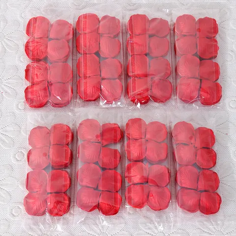 Artificial Rose Petals Silk Fabric Flower Confetti For Wedding Party Room Home Decoration Red And Black