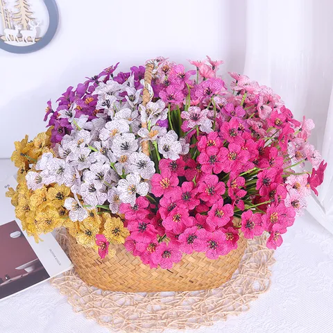Künstliche Violett Seidenblumen Blumenstrauß Für Hochzeit Zuhause Hotel Outdoor Dekoration