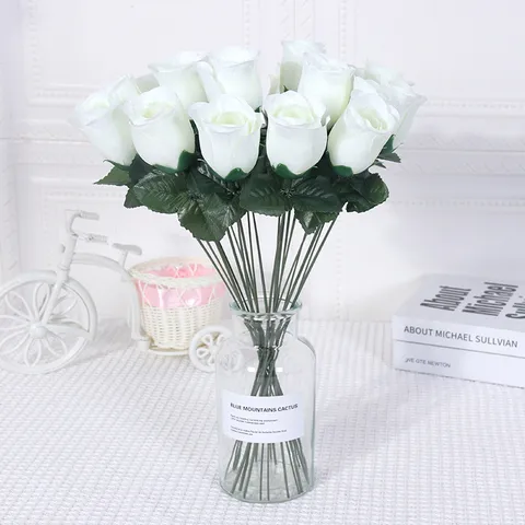 Künstliche Seidenrosenblume Einzelstiel Falsche Rose Für Heim Wohnzimmer Dekor Fotografie Hochzeit Blumenarrangement
