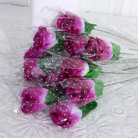 Künstliche Seidenrosen Blume Einzelner Zweig Simulation Blumenarrangement Für Valentinstag Geschenk Heimhochzeit Party Dekor