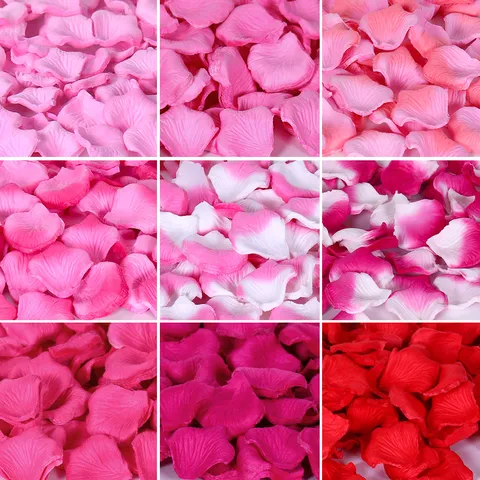 Künstliche Rosenblüten Vliesstoff Falsche Rosenblüten Für Hochzeit Party Raumdekoration Handgestreute Blütenblätter