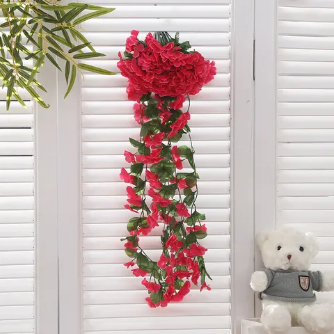 Künstliche Veilchen Blume Rebe Hängende Seide Pflanze Falsche Rattan Für Haus Wand Dekor