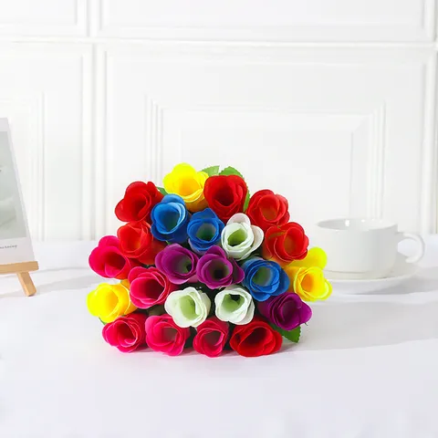 Künstliche Seidenrosen Blumen Einzelner Stiel Falsche Rose Für Heimdekoration Hochzeit