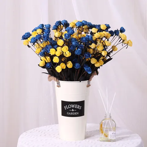 Luxuriöser Künstlicher Rosenblumenstrauß PE Schaum Künstliche Blumen Für Hochzeitsfeier Heimdekoration Simulation Blumenarrangement
