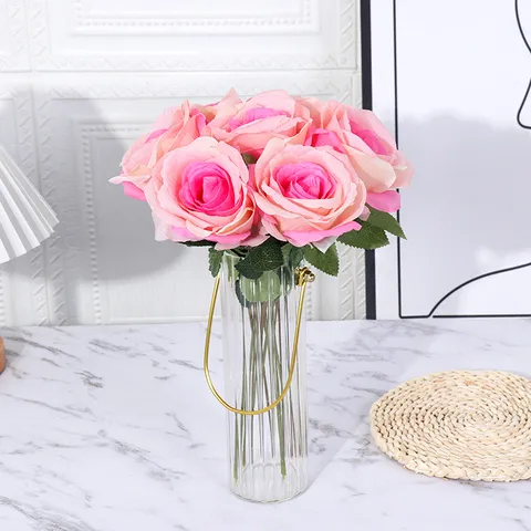 Künstliche Rosenblüte Einzelner Stiel Seide Falsche Rose Für Hochzeit Zuhause Hotel Party Dekoration Blumenarrangement