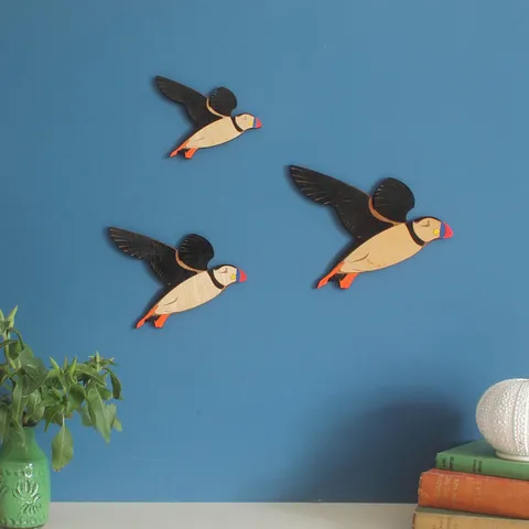 Decorazione Murale Uccello in Legno Set di 3 Taglio Laser Arte Murale Sospesa Moderno Minimalista Soggiorno Camera da Letto Artigianato