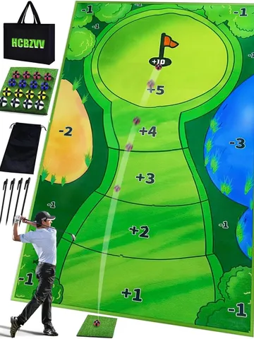 Tragbare Golf Schlagmatte Trainingsspiel Set EVA Schaum Praxis Matte Mit Bällen Für Indoor Outdoor Sport Unterhaltung
