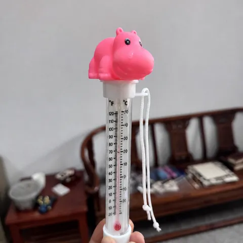 Thermomètre d'Eau de Piscine Flottant Animal de Dessin Animé Mignon Thermomètre Flottant pour Bbé Enfants Piscine Spa Baignoire
