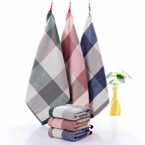 Japanese Style Cotton Face Towel Square Absorbent Thickened Gauze Washcloth For Bathroom Home Daily Cleaning Wash Towel