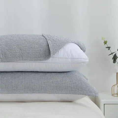 Style Japonais Gaze de Coton Épaissi Doux Respirant Absorbant Serviette d'Oreiller Adulte Couple Housse de Oreiller Literie