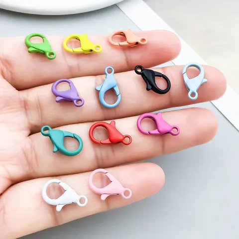 Colored Zinc Alloy Lobster Clasp Painted Lobster Claw Clasp For DIY Jewelry Making Bracelet Necklace Pendant Accessories Gift