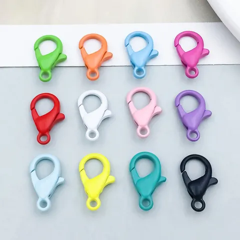 Colored Zinc Alloy Lobster Clasp Painted Lobster Claw Clasp For DIY Jewelry Making Bracelet Necklace Pendant Accessories Gift