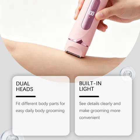 Rechargeable LCD Digital Display Electric Hair Removal Device Painless Women Epilator Body Hair Shaver Beauty Tool