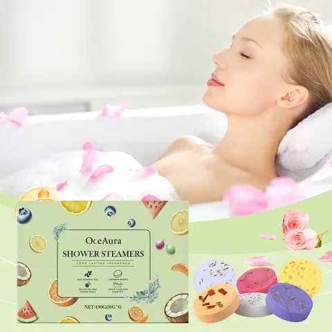Aromatherapie Duschdampfer Entspannendes Ätherisches Öl Badebomben Geschenkset Mit Zitrusduft Für Zuhause Badezimmer