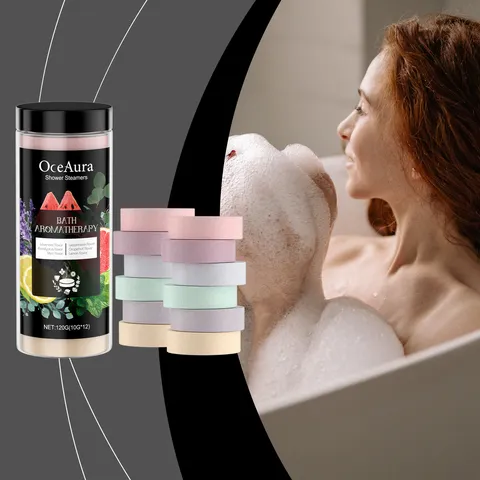 Paquete Variado de Vaporizadores de Ducha de Aromaterapia Bombas de Ducha con Aceites Esenciales de Larga Duración Pastillas Relajantes Baño