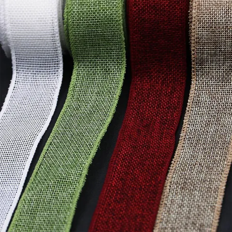 Buntes Polyester Band mit Drahtkante Bastelstoff für Geschenkbox Verpackung Blumenherstellung Party Dekoration