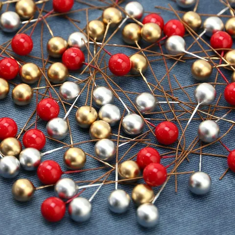 Baies de Noël Artificielles Tiges de Baies en Mousse Accessoires Floraux de Bricolage Artisanaux Pour Fête de Vacances Décoration Intérieure