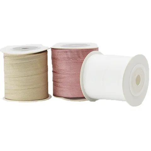 Solid Color Glossy Iridescent Pleated Ribbon Polyester Fabric Trim For Sewing DIY Craft Gift Wrapping Wedding
