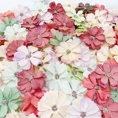 Artificial Flower Petals Mixed Color DIY Craft Accessories For Party Decoration And Hair Ornaments And Gift Wrapping