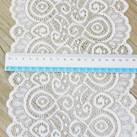 French Hollow Lace Trim Fabric Elastic Ribbon For DIY Sewing Garment Craft And Home Decoration Accessories