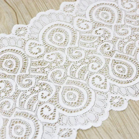 French Hollow Lace Trim Fabric Elastic Ribbon For DIY Sewing Garment Craft And Home Decoration Accessories
