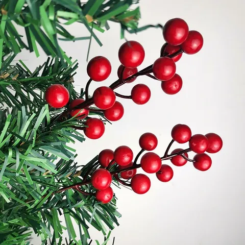 Artificial Foam Berries Branches Christmas Tree Decoration DIY Wedding Party Floral Arrangement Holiday Home Decor