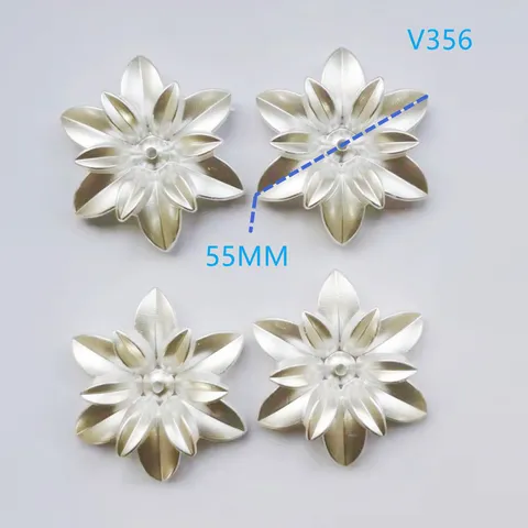 ABS Imitation Pearl Flower Craft Buttons DIY Clothing Lace Accessories White Floral Flatback Jewelry Findings
