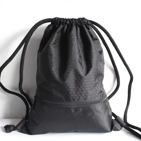 Minimalist Nylon Drawstring Backpack Lightweight Sports Cinch Bag Gym Travel Waterproof Daypack For Men Women