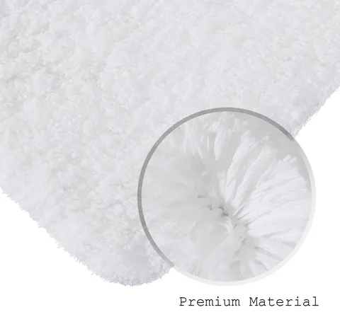 Moderne Minimaliste Couleur Unie Peluche Absorbant Antidérapant Tapis de Sol Salle de Bains Chambre Salon Tapis