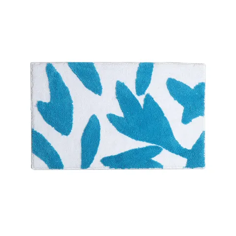 Tapis de Sol de Salle de Bain Flouté Tufté Minimaliste Absorbant Antidérapant Doux Polyester Pour Maison Toilette Salon