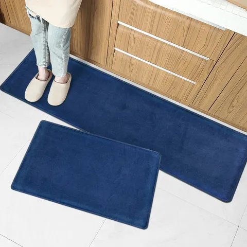 Modern Minimalist Solid Color Absorbent Kitchen Floor Mat Non Slip Entryway Rug Home Decor
