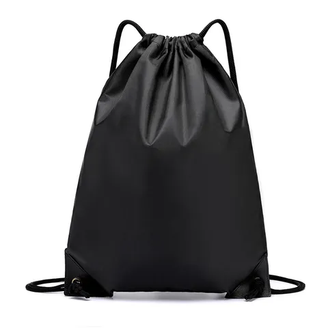 Verdikte Polyester Trekkoord Rugzak Casual Sport Gym Opbergtas