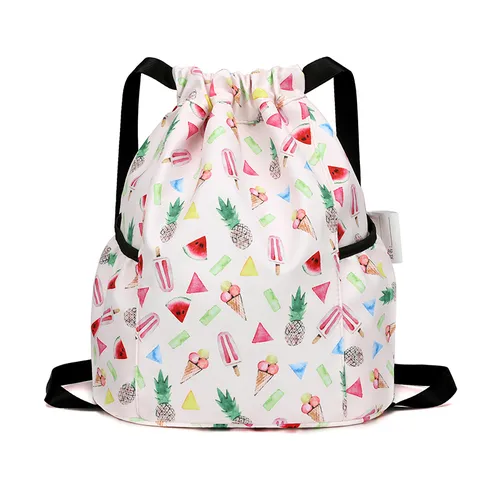 Kids Waterproof Nylon Casual Backpack Lightweight Cartoon Print School Bookbag Cute Travel Daypack For Boys Girls