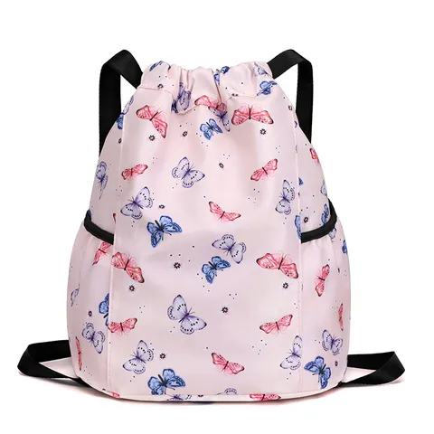 Kids Waterproof Nylon Casual Backpack Lightweight Cartoon Print School Bookbag Cute Travel Daypack For Boys Girls