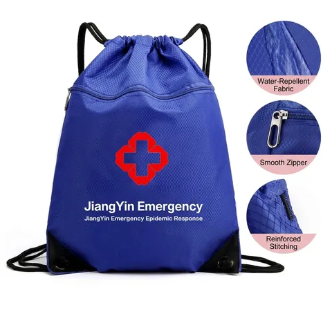 Waterproof Oxford Cloth Drawstring Backpack Large Capacity Travel Sports Gym Bag Lightweight Casual Daypack For Men Women