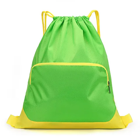 Sac à dos étanche léger à cordon grande capacité Sac de sport de gym voyage pour hommes et femmes