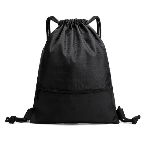 Wasserdichtes Oxford-Gewebe Kordelzug Rucksack Sport Gym Tasche Leichter Basketball Training Rucksack Für Herren Damen