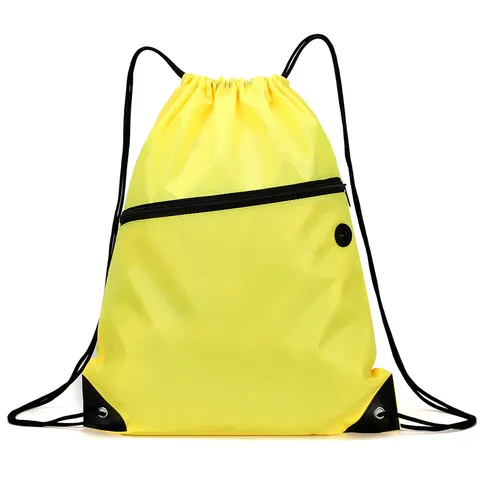 Oxford Cloth Drawstring Backpack Waterproof Sports Gym Bag Lightweight Casual Travel Rucksack For Outdoor Sports Unisex