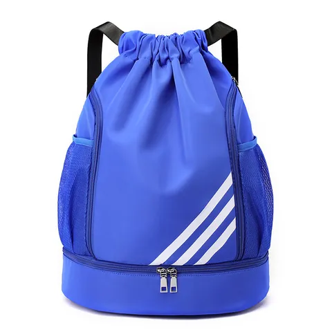Wasserdichter Nylon Sportrucksack Großes Fassungsvermögen Kordelzug Gym Bag Fußball Basketball Aufbewahrung Rucksack Für Damen Herren