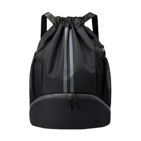 Large Capacity Waterproof Oxford Cloth Drawstring Backpack Unisex Sports Fitness Swimming Bag Casual Travel Daypack