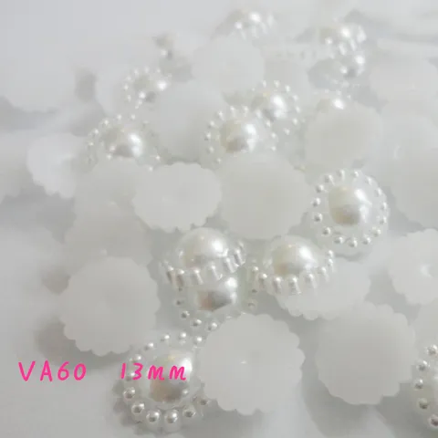 Perline di Perla Artificiale Girasole Perline Piatte in Plastica Resina per Creazione di Gioielli Fai da Te Artigianato Accessori di Abbigliamento