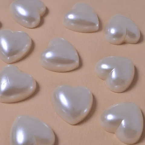 Perle Artificiali a Cuore Piatte Decorazione Artigianale per Nail Art Fai da Te Custodia per Telefono Accessori per Gioielli