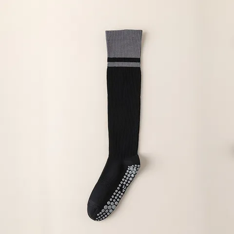 Chaussettes de Sport de Compression pour Femmes Chaussettes de Mollet de Cyclisme de Course Athlétiques Respirantes Yoga Chaussettes Longues Antidérapantes