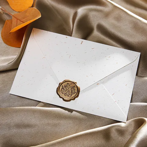Vintage Snowflake Envelope And Letter Paper Set Retro Chinese Style Special Paper Wax Seal Invitation Card Postcard